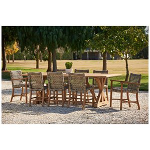 Parker Boyd - Bairo / Corona 9 Piece Armed Dining Setting