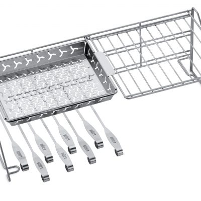 Weber® Elevations Tiered Grill Rack & Skewer Set