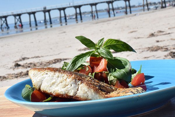 Crispy Skin Barramundi with Tomato Salsa