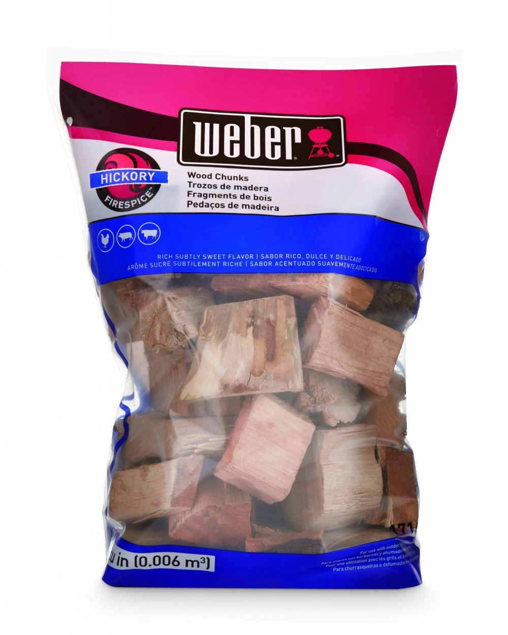 Weber® Firespice Smoking Wood Chunks - Hickory - 1.8 kg