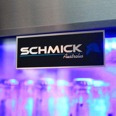 Schmick Black Stainless Steel Bar Fridge SK118L-BS