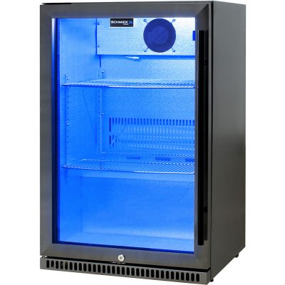 Schmick Black Stainless Steel Bar Fridge SK118L-BS