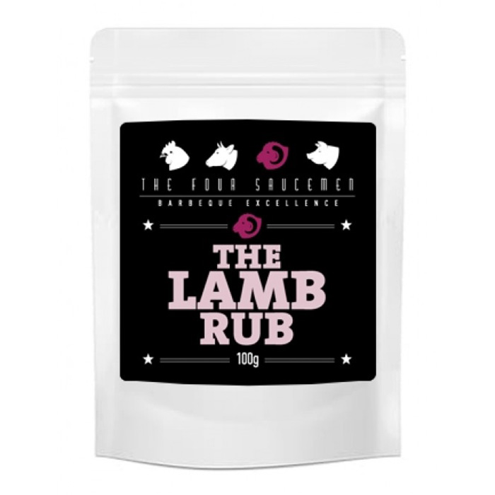 The Four Saucemen Lamb Rub Zip Lock Bag 100g